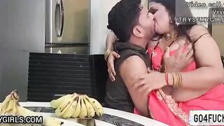 Big Boobs Indian MILF Bhabhi Saree and Fucks with Devar Ji