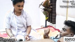 Indian Stepsons and Stepfather Fuck a Hot  Doctor Hardly Threesome sex