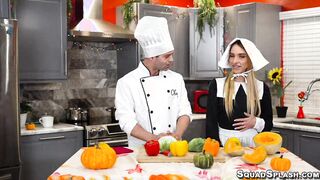 Oiled Khloe Kapri gets anal stuffing
