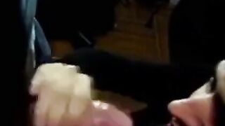 Twink's Webcam Blowjob and Facial