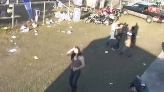 Motorradbraut zum Bumsen abgeschleppt