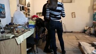 Brought Amateur Girl To Garage For Russian Sex