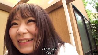 Good Japanese milf with long booty bicycle rides and sex