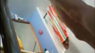 spying on Stepmother who is a house nudist