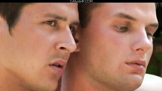 Manuel Rios, Brandon Manilow And Zeke Film Scene