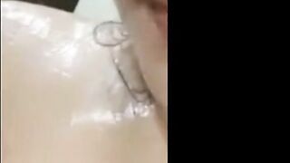 Indonesian Amateur Shows Tits in the Shower on Webcam
