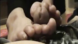 Asian Girl's Foot Fetish During a Call
