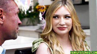 Stepdad and stepdaughter find way to bang secret