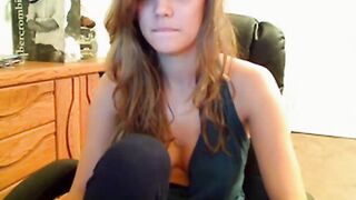 Close-up Amateur Pussy Fingering on Webcam