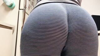 Milf Fat Butt Kitchen Wedgie
