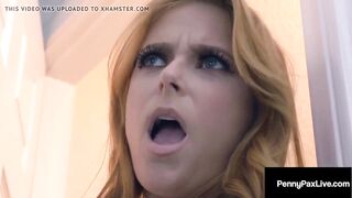 Hot Penny Pax And Violet Monroe Compete Milking Their Boss!