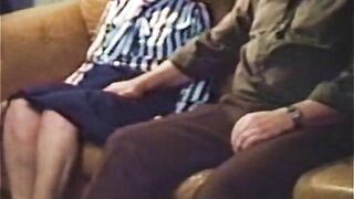 Long cumload inside grannys mouth
