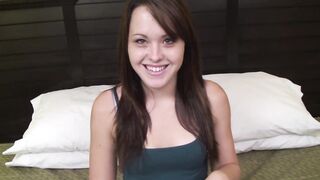 View this 18 year old newbie inhale a fat 8 inch penis