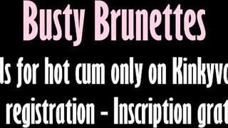 Big Tit Brunettes 9 - Chaturbate screwed during shooting
