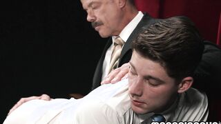Harder! Spank him harder! Twink OTK spanked!