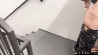 Naughty Stairwell Encounters When Yoga Pants Take Over