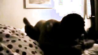 Spying black Stepsister fucking like crazy
