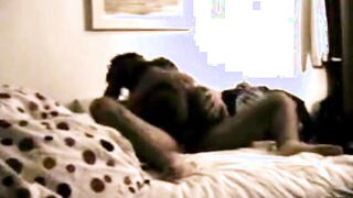 Spying black Stepsister fucking like crazy