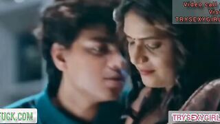 Indian Mummy fucked by real stepson hardcore Bedroom sex