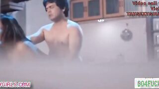 Indian sexy Bhabhi ko Dewar ne kitchen mai aakela dekha Chudai kari
