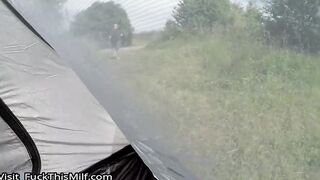 PublicAgent Anissa Kate is a Big Boobed Cheating Wife Fucked in Tent