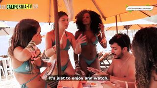 Hot influencer kisses married tourist on beach in Brazil!