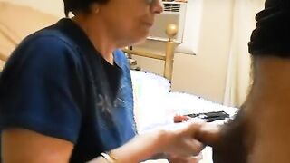 Granny Sucks Cock For Help Fixing Her Phone