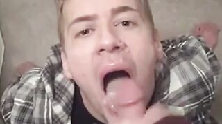 Twink Amateur Swallows a Big Cock's Load
