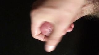 Close-up HD view of my throbbing cock with a creamy finish.