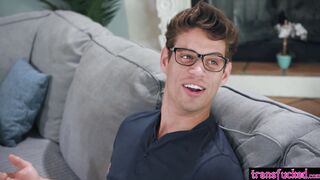 Tranny Avery Lust fucks big cock tutor