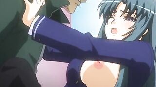Busty babe with amazing legs gets smashed
