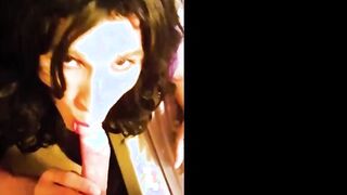 Sucking Cock in a Crossdresser Fantasy