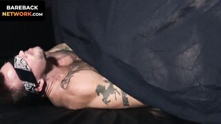 Sean Duran's hole puckers as Logan Carter's beard scratches gently against it