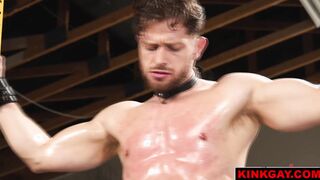 Heath Halo gets such a hard ass fucking he blows his load across his stomach