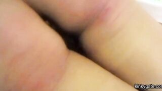 Lazy slut Amica gets ass seriously caned