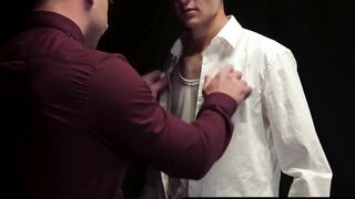Master Mitch Cox drives his dick into the apprentice slowly then faster and much deep