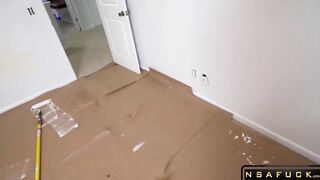 Cheating Wife Fucks Big Dick Painter Hir