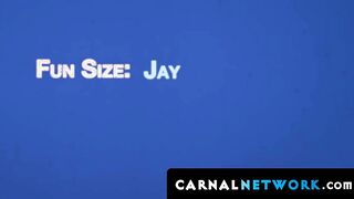 Dr Wolf has a perfect path to slide his enormous cock to Jay James tight hole