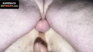 Brogan Reed spread his meaty cheeks apart and give Mike access to his smooth ass and