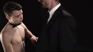 The slave boy Austin Young never hesitated to devour his master Alex Killian's big sh