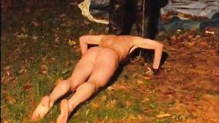 Obedient Soldier: Outdoor BDSM Spanking Session