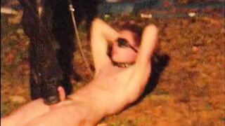 Obedient Soldier: Outdoor BDSM Spanking Session