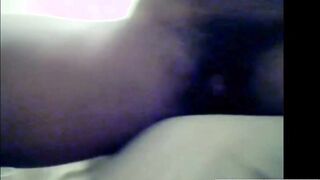 Black Chick With Big Tits Spreads Legs And Fucks Herself With A Dildo
