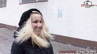 Deutsche Mutter von der Straße zum Sex überredet für Geld
