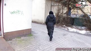 Deutsche Mutter von der Straße zum Sex überredet für Geld