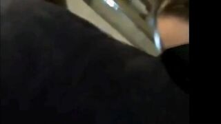 Submissive Brunette With Big Tits Blindfolded To Give A Blowjob