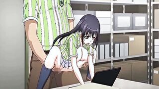 Splendid college babe intense sex