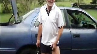Outdoor Aussie Daddy Anal