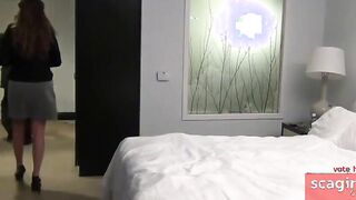 Old Man and Young Escort's Passionate Hotel Encounter