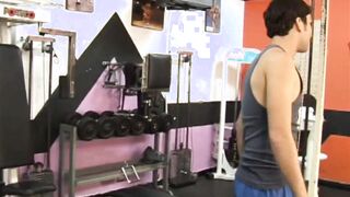 His Ass porn video – Horny Wild Couple Fuck in the Gym